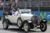 F1 Drivers Parade Montmelo, Karun Chandhok - delante de la tribuna principal del Circuit de Catalunya